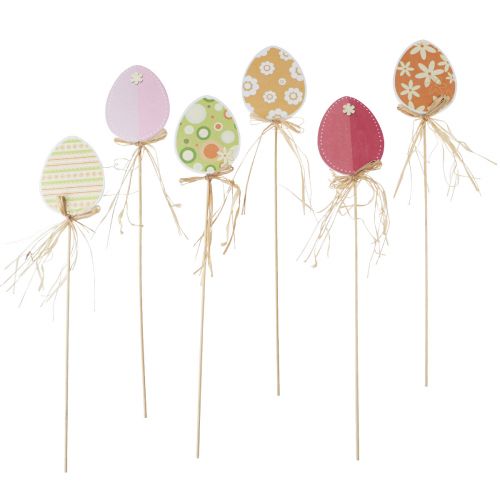 Floristik24 Påskeæg dekoration, blomsterprop påsketræ, påskeprop 31,5cm 12stk
