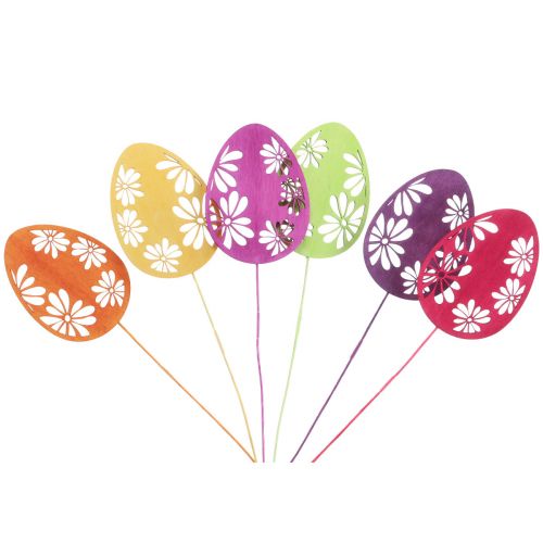 Floristik24 Påskeæg dekorative blomsterpropper påsketræ 30,5cm 18 stk