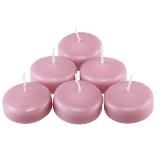 Floristik24 Flydelys Flydelys Pink Ø4,5cm H3cm 8 stk