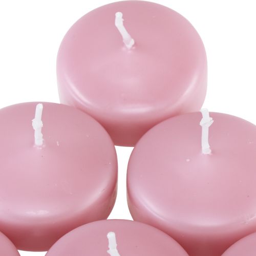 Floristik24 Flydelys Flydelys Pink Ø4,5cm H3cm 8 stk