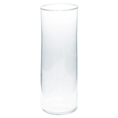 Høj glasvase konisk blomstervase glas 30cm Ø10,5cm