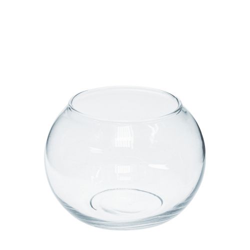 Floristik24 Kuglevase Glas Mini Vase Rund Glas Deco H8cm Ø7cm