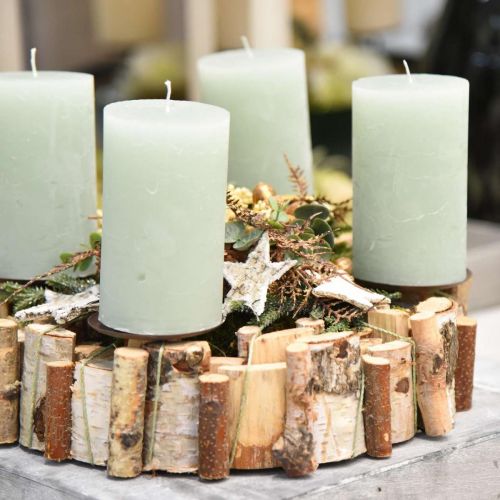 Floristik24 Adventskrans birk dekoration krans træ og grene Ø32cm H8cm