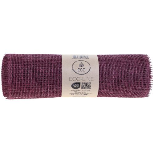 Artikel Bordløber jute jutebånd bordbånd vinrød 30cm 5m