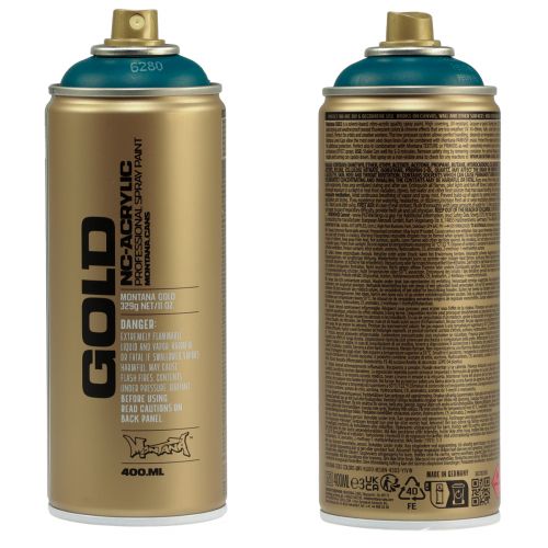 Artikel Spraymaling Spray Benzin Montana Guld Blå Mat 400ml