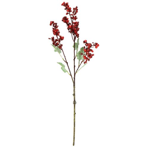 Floristik24 Kunstig bærgren rød kunstig gren juledekoration 74 cm