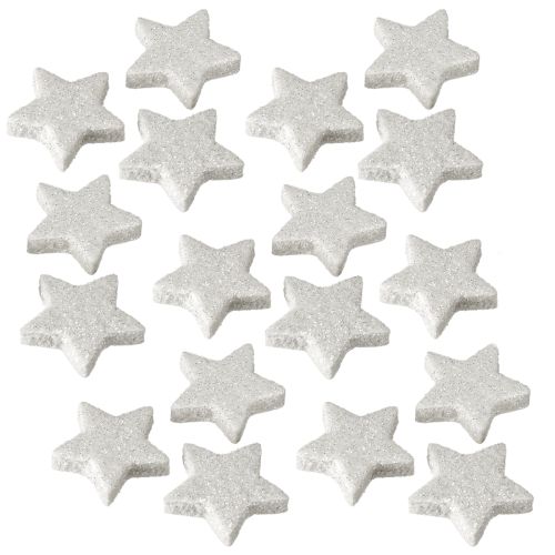 Floristik24 Spredte stjerner med glittercreme 2,5 cm 96 stk.