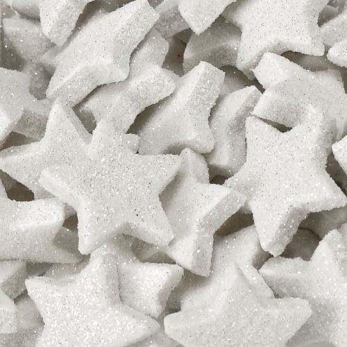Artikel Spredte stjerner med glittercreme 2,5 cm 96 stk.