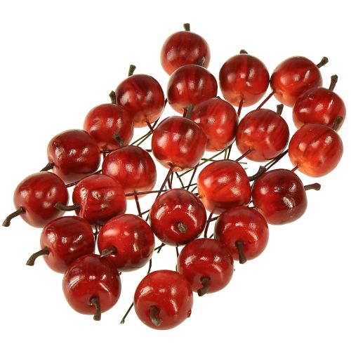 Artikel Mini æbler på tråd 3cm skinnende 24 stk