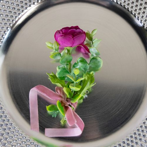 Artikel Bryllupsreversnåle transparente/sølvfarvede 5 cm 50 stk.