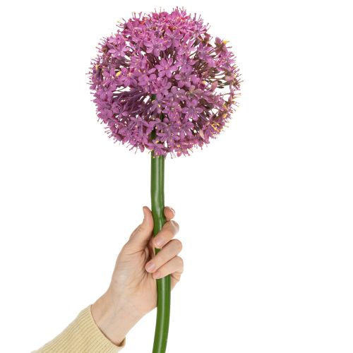 Artikel Kunstig Allium-blomst, prydløg, elegant rumdekoration, 90 cm