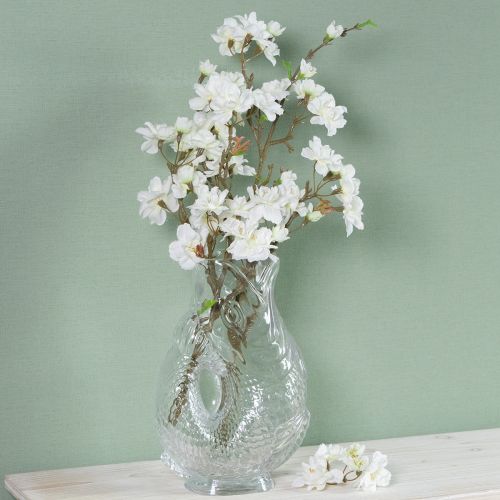 Artikel Glasvase i dekorativ fiskeform til harmonisk rumdesign, 24,5 cm