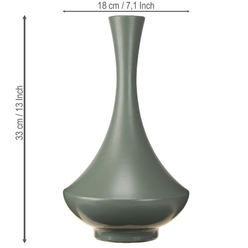 Artikel Vase med elegant buet form, moderne indretning, 33 cm