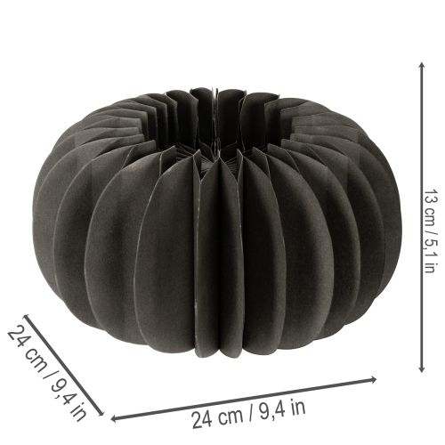 Papir-græskarpyntering af honningkagepapir 24 cm 4 stk. | Floristik24.dk