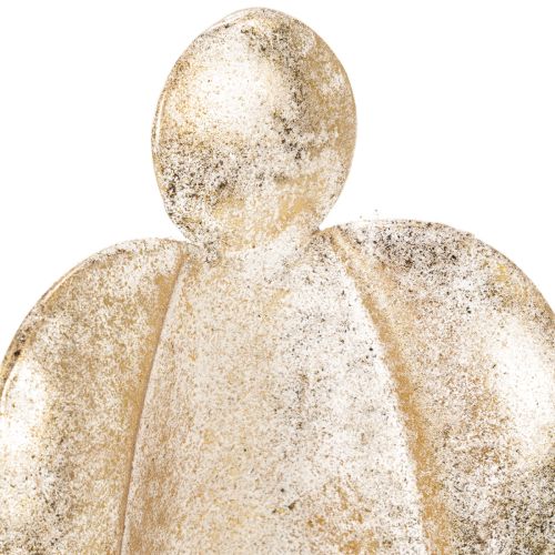 Lysestage englefigur guld