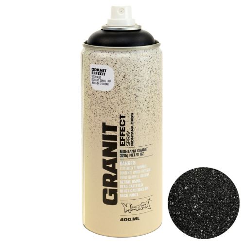 Maling spray effekt spray granit maling Montana Black 400ml