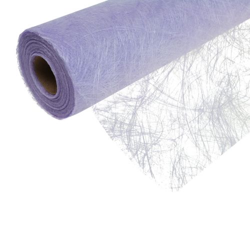 Floristik24 Deco fleece bordløber Sizoweb lys lilla 30cm 25m