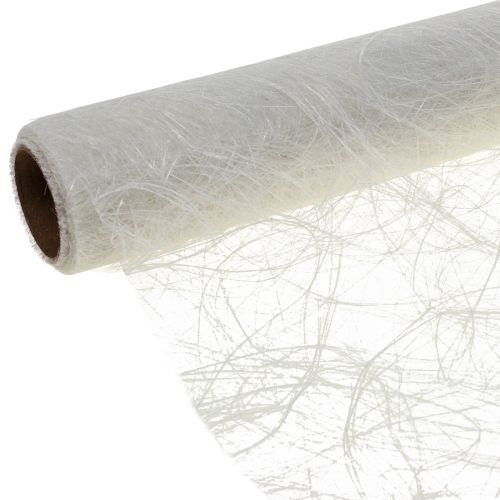 Artikel Deco fleece Sizoweb bordløber hvid 30cm 5m