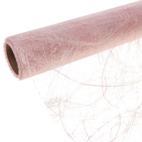 Deco fleece Sizoweb bordløber pink 30cm 5m