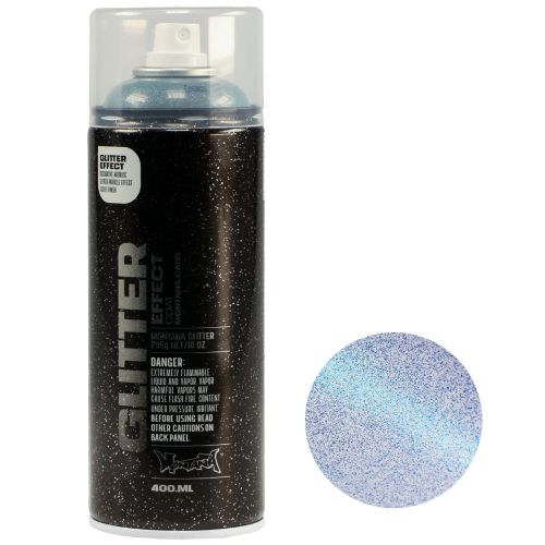 Floristik24 Glitter Spray Montana Effekt Spray Paint Blue Cosmos 400ml