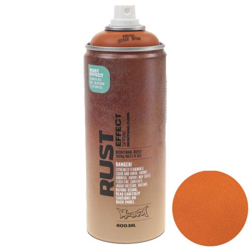 Floristik24 Rust spray effekt spray rust indvendig/udvendig orange-brun 400ml