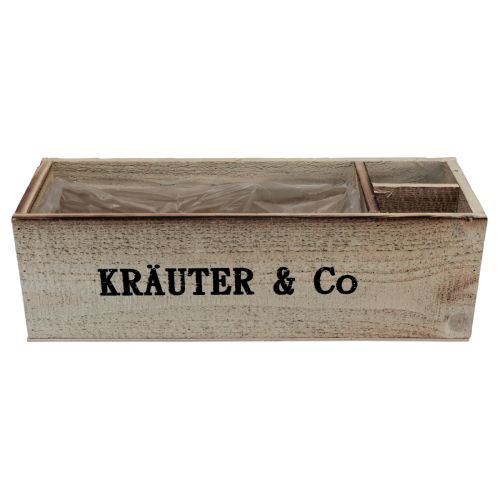 Artikel Urtekasse træurtekasse natur 39×13×12cm