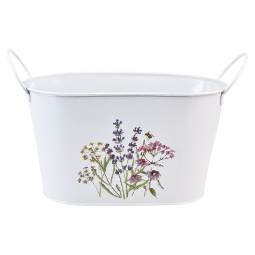 Artikel Blomsterskål lavet af metal planteskål plantekasse 27×16×15,5cm