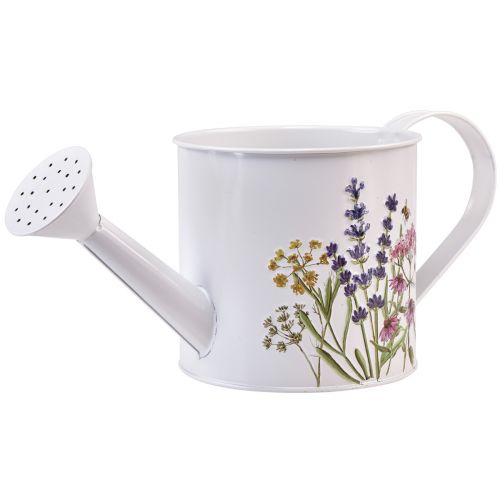 Artikel Vandkande metal til udplantning plantepotte hvid 13,5cm