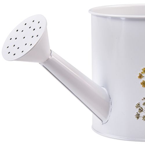 Artikel Vandkande metal til udplantning plantepotte hvid 13,5cm