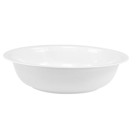 Artikel Metal skål skål hvid emalje look Ø29cm H7,5cm