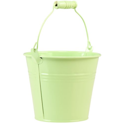 Artikel Spand med hank plantekasse pastel metal Ø10cm H8cm 10 stk
