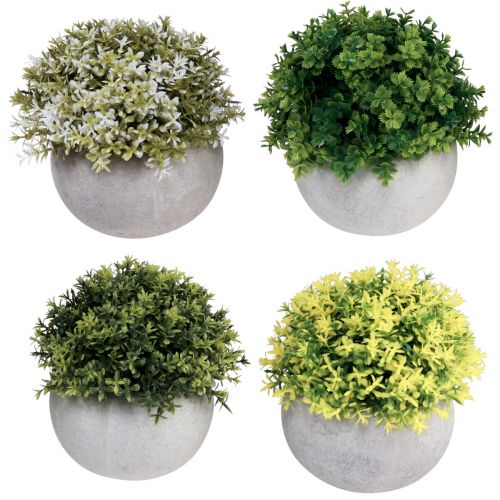 Artikel Kunstige planter Kunstig buksbom 12,5cm×Ø12cm 4stk