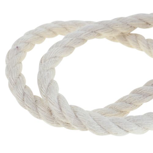 Artikel Jutebånd jute snor snor jute dekoration creme hvid Ø7mm 5m