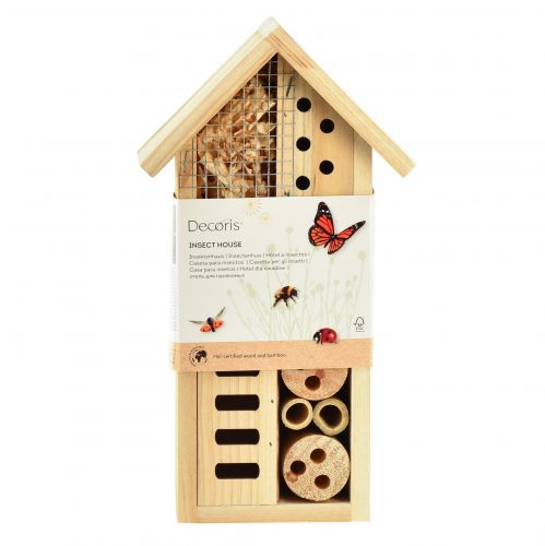 Artikel Insekthotel naturligt insekthus træ 14cmx8cmx26cm