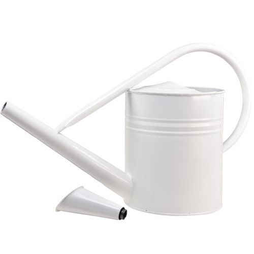 Floristik24 Dekorativ vandkande metal dekorativ dåse hvid 67cm 1 stk