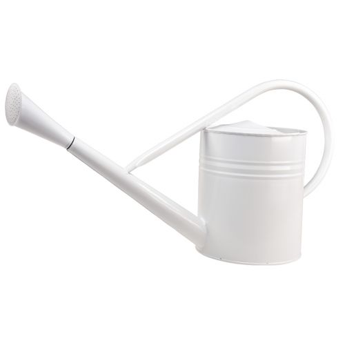Floristik24 Dekorativ vandkande metal dekorativ dåse hvid 67cm 1 stk