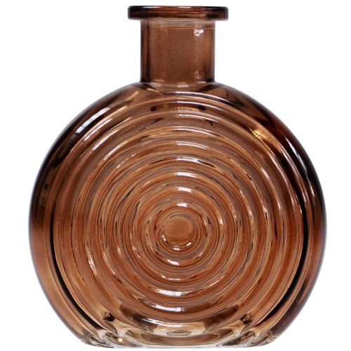 Artikel Glasvaser retro minivaser glas brun beige H13,5cm 2stk