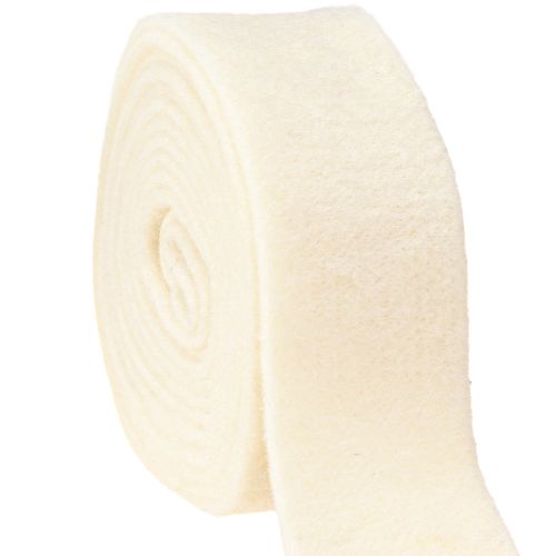 Floristik24 Filtbånd hvidt 7,5 cm, 5 m