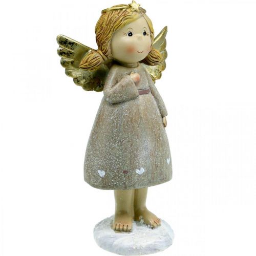 Adventsdekoration, skytsengel, juleengel, englefigur H24cm