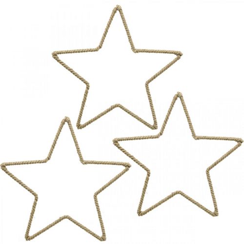 Artikel Adventsdekoration, juledekorationsstjerne, dekorativ stjernejute B15,5cm 8 stk