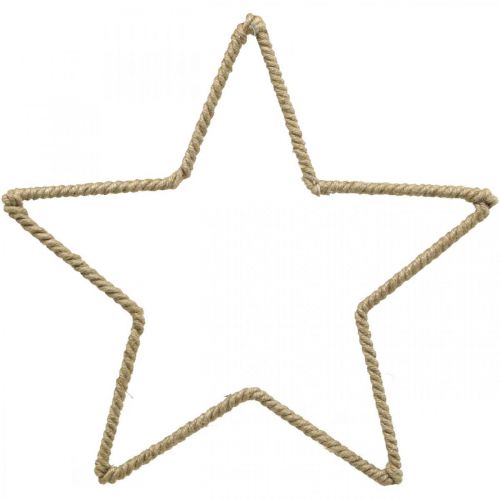 Floristik24 Adventsdekoration, juledekorationsstjerne, dekorativ stjernejute B31cm 4 stk