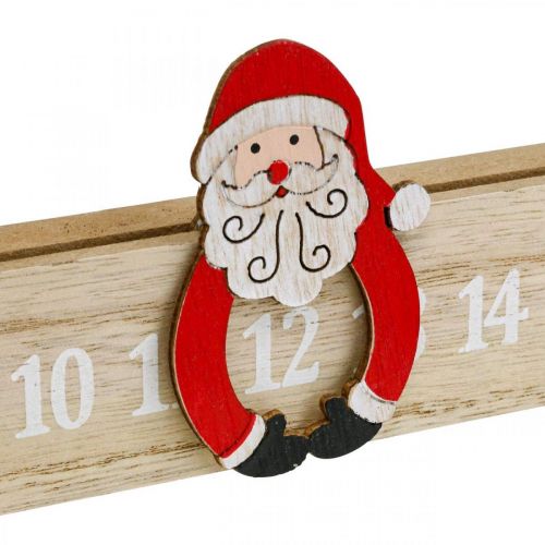 Floristik24 Adventskalender træ adventsstribe deco advent 48,5cm 3stk