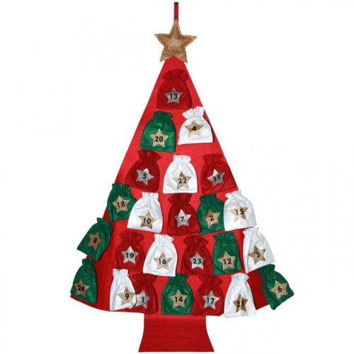 Artikel Adventskalender til at fylde dig selv filt juletræ H115cm