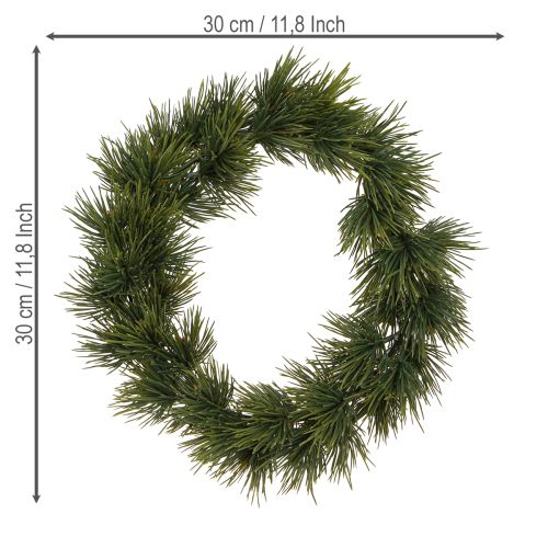 Floristik24 Adventskrans kunstig fyrrekrans grangrøn dekoration Ø30cm