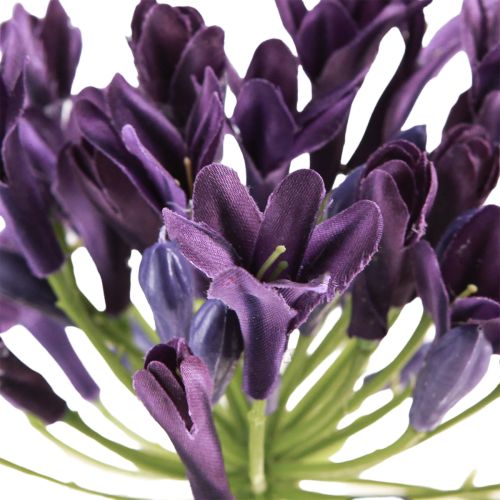 Artikel Agapanthus kunstige blomster lilla dekorationsliljer 75 cm 2 stk.