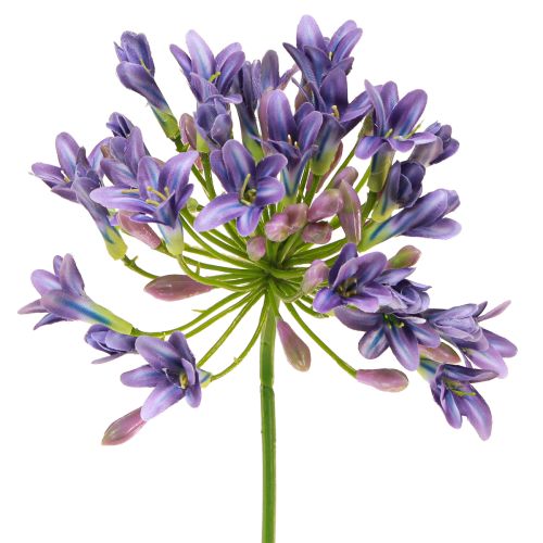Artikel Agapanthus Afrikansk Lilje Kunstige Blomster Lilla L75cm 2stk