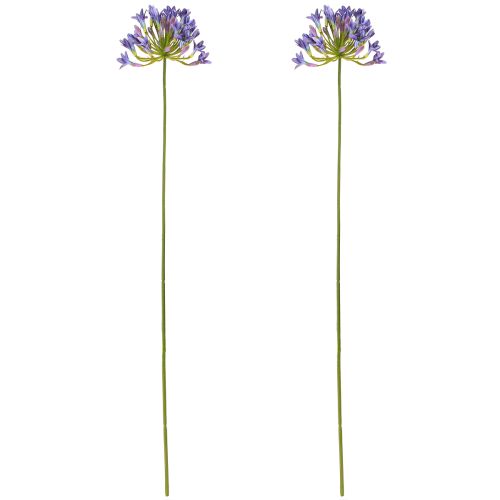 Artikel Agapanthus Afrikansk Lilje Kunstige Blomster Lilla L75cm 2stk