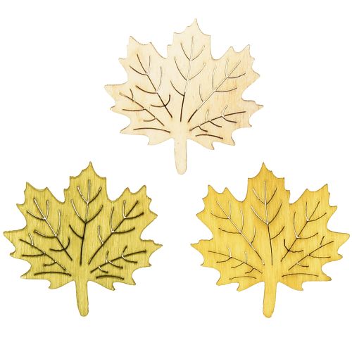 Artikel Ahornblade til spredning af efterårsfarver assorteret 4cm 72 stk