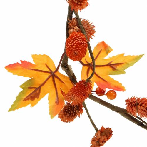 Artikel Efterårskrans med ahornblade og appelsinkegler 1,28m