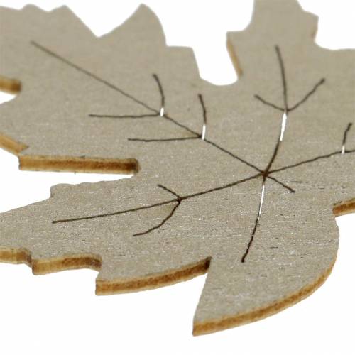 Artikel Scatter dekoration ahorn blade gul, brun, platin assorteret 4cm 72 stk